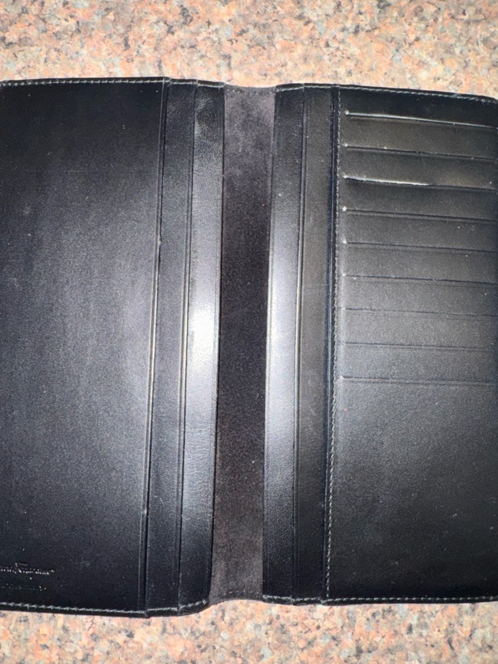 Salvatore Ferragamo Black Leather Card Holder Wallet - Picture 5 of 7